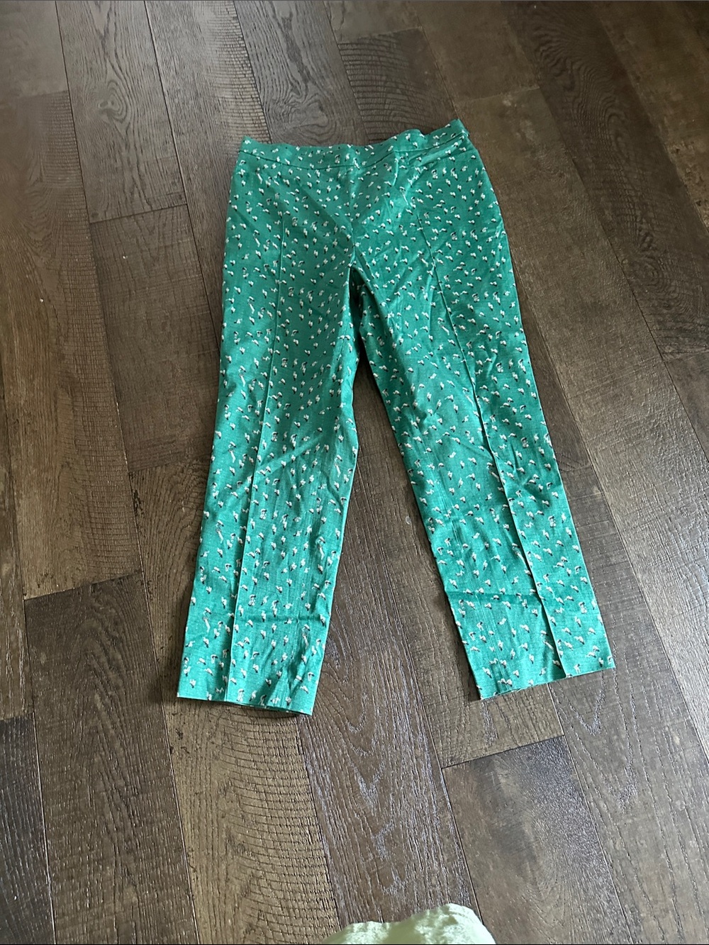 Akris Punto Green Printed Casual Women's Pants